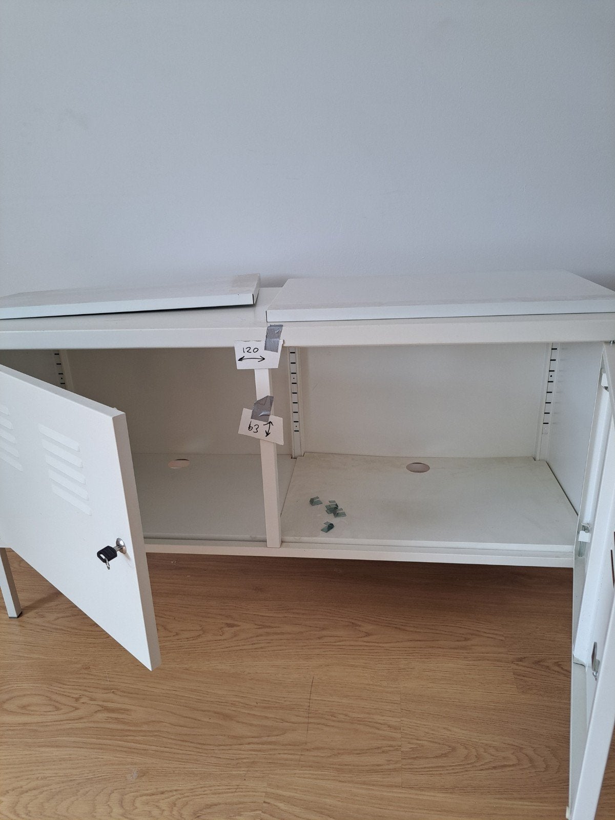 stalen kast, Ophalen, 110 cm of meer, Kooi, Minder dan 60 cm