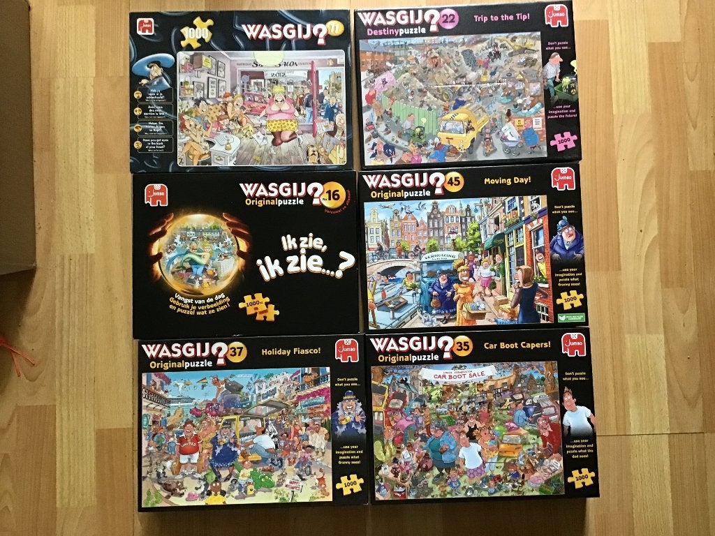 Wasgij puzzels, Ophalen of Verzenden, 500 t/m 1500 stukjes, Zo goed als nieuw, Legpuzzel