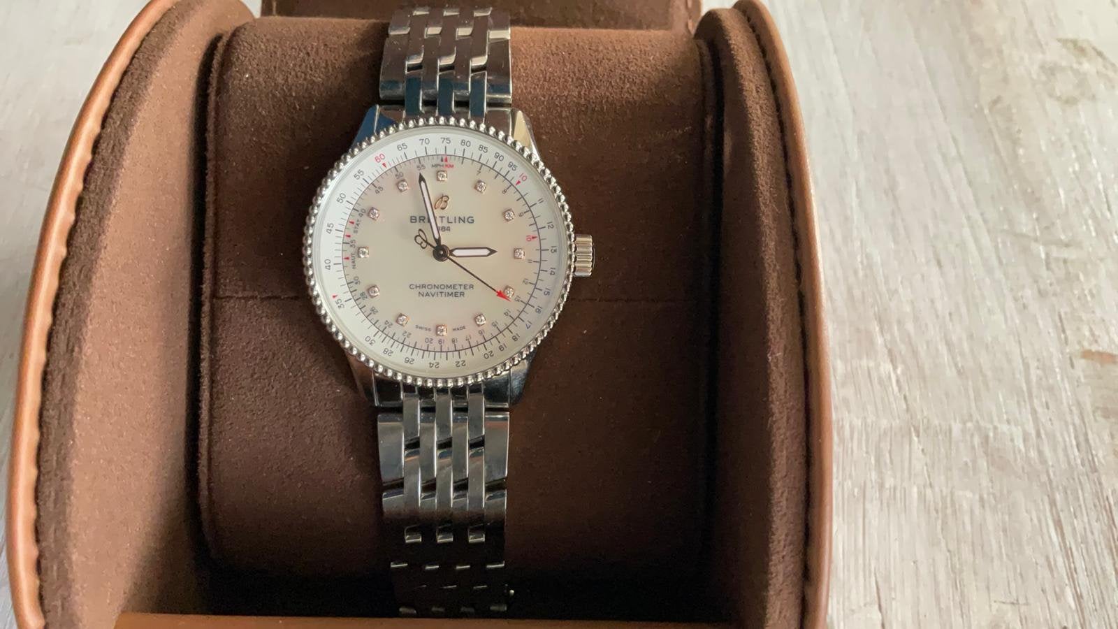 Breitling dames horloge. Nieuwstaat, Staal, Polshorloge, Ophalen of Verzenden, Zo goed als nieuw