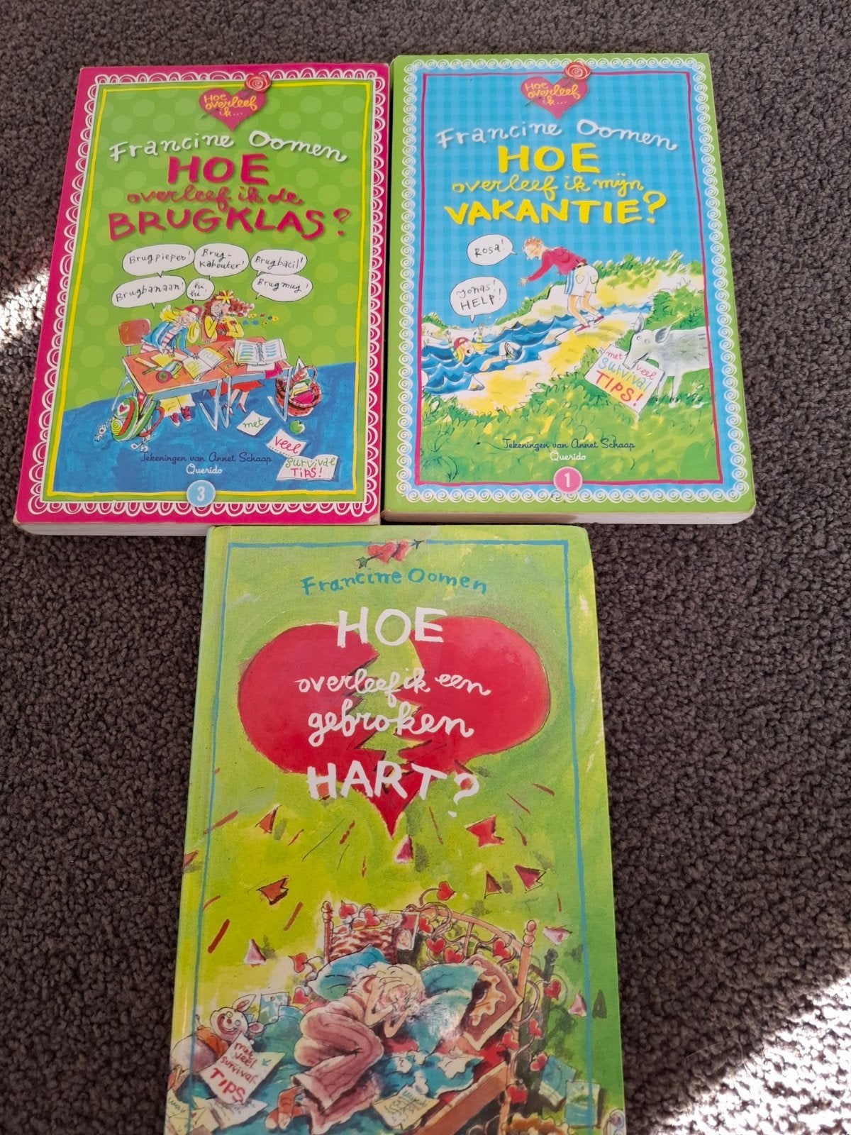 Francine Oomen - Hoe overleef ik... (3 boeken), Ophalen, Gelezen, Francine Oomen, Fictie