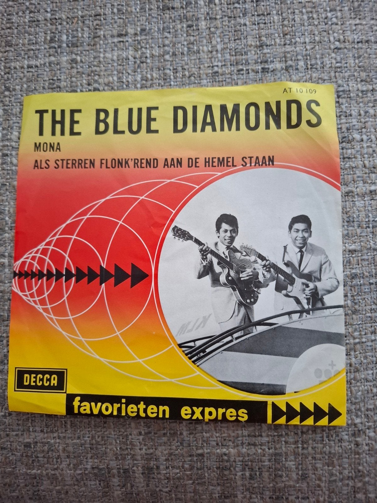 Blue Diamonds - Mona / Als sterren..., Ophalen of Verzenden, Gebruikt, Overige formaten, Levenslied of Smartlap
