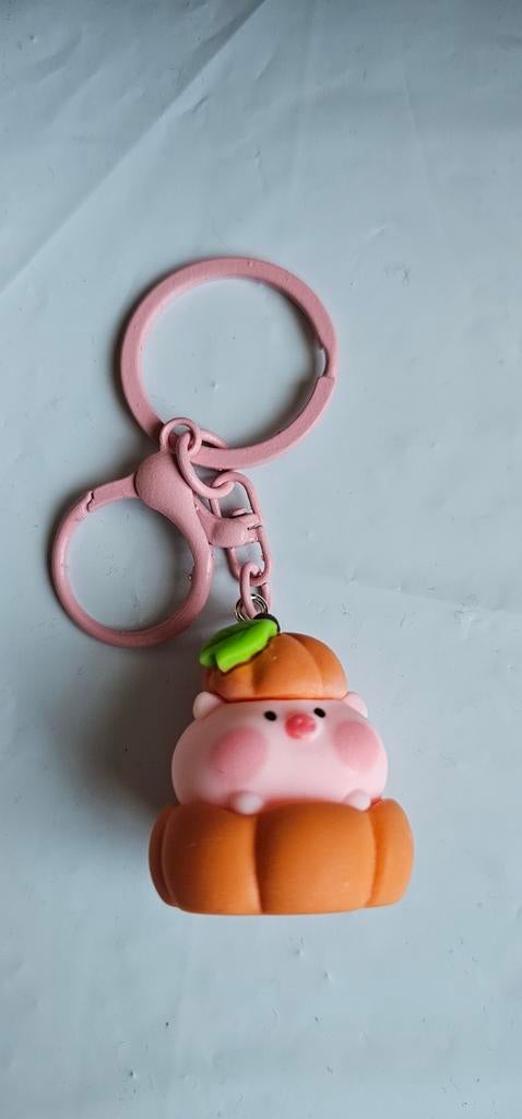 Leuke Varkens Cute Sleutelhanger - Pompoen Design, Ophalen of Verzenden, Nieuw
