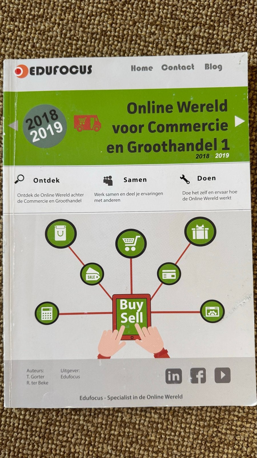 Online Wereld voor Commercie en Groothandel 1 (2018-2019), Boeken, Ophalen of Verzenden, Gamma, Gelezen, MBO