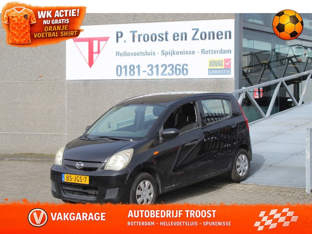 Daihatsu Cuore 1.0 Trend Radio CD-Speler/Centrale deurvergre, Voorwielaandrijving, Stof, Zwart, 18 €/maand
