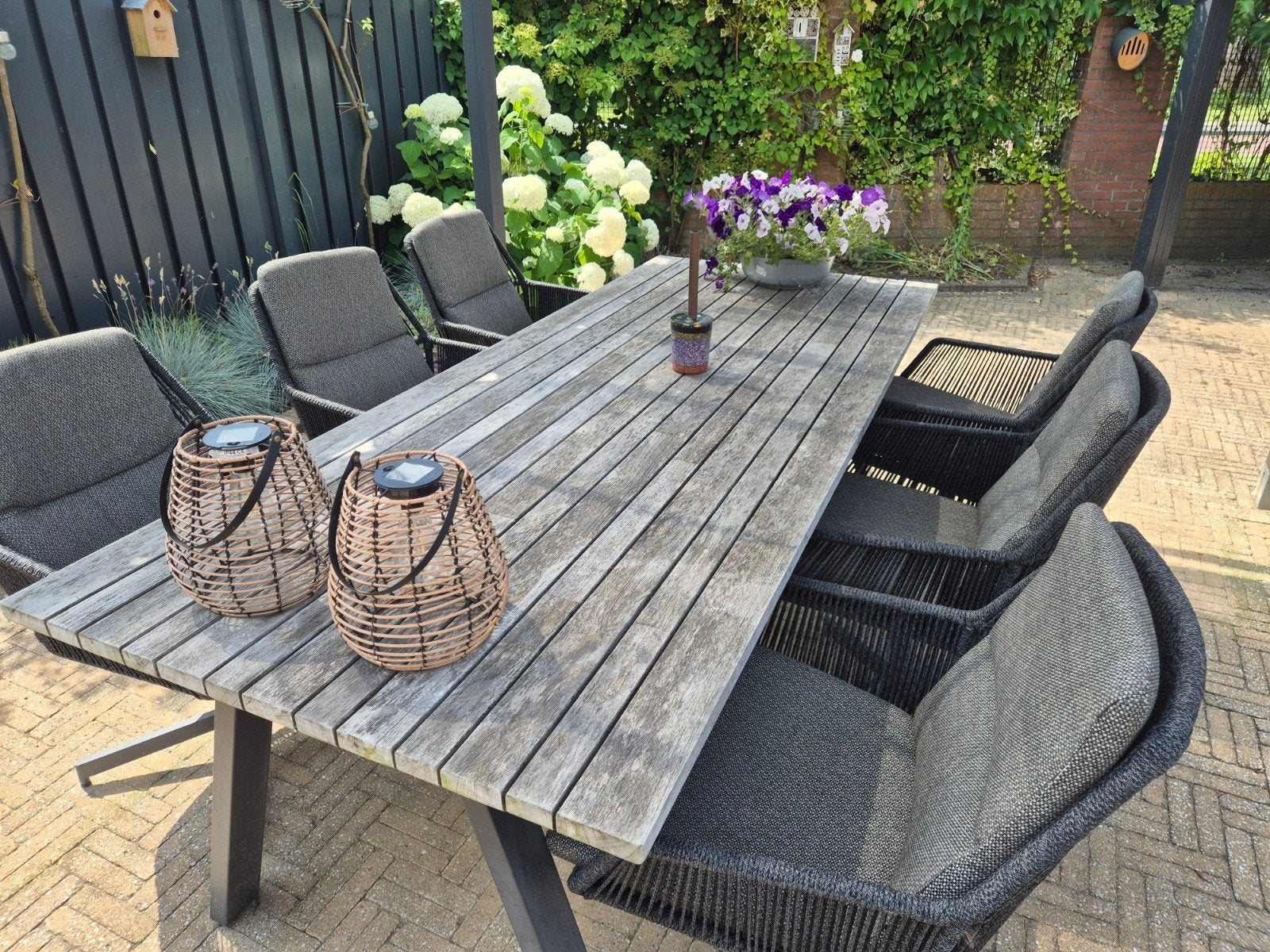 4 seasons tuinset met garantie !, Ophalen, Zo goed als nieuw, Rechthoekig