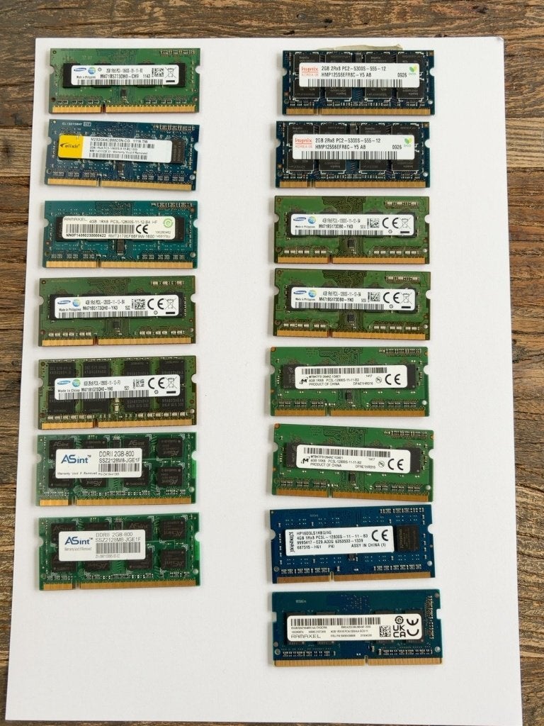 DDR2/DDR3 Laptop RAM–2GB/4GB–Samsung,Micron,Kingston,Hynix, Computers en Software, Gebruikt, DDR3, Ophalen of Verzenden, Laptop