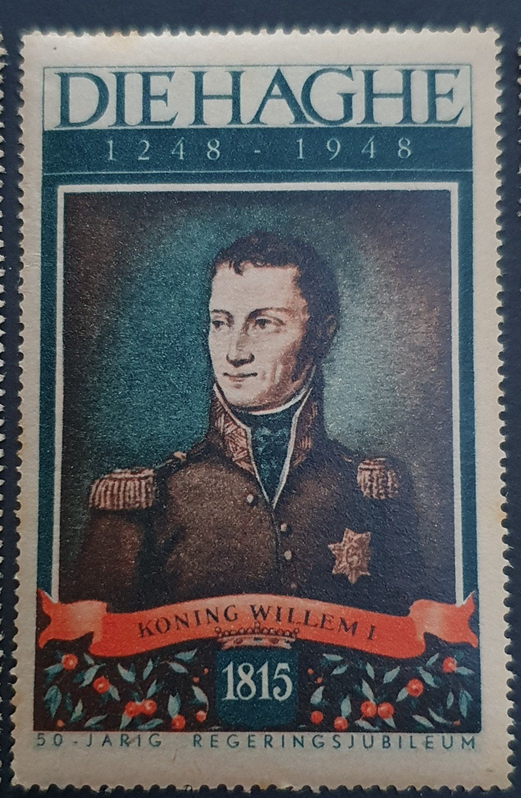 Cinderella Den Haag "Kong Willem I", Postzegels en Munten, Postzegels | Nederland, Ophalen of Verzenden