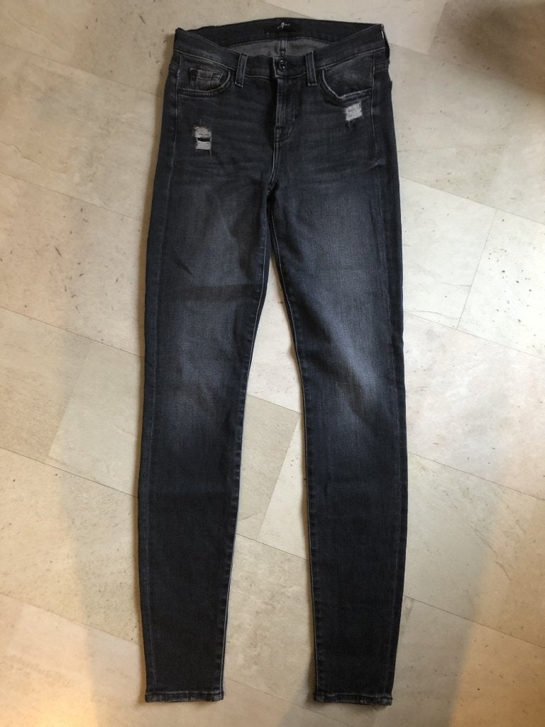 V) br26 donkerblauwe jeans 7 for all mankind maat 25 xs/s, Zo goed als nieuw, W27 (confectie 34) of kleiner, 7 for all mankind