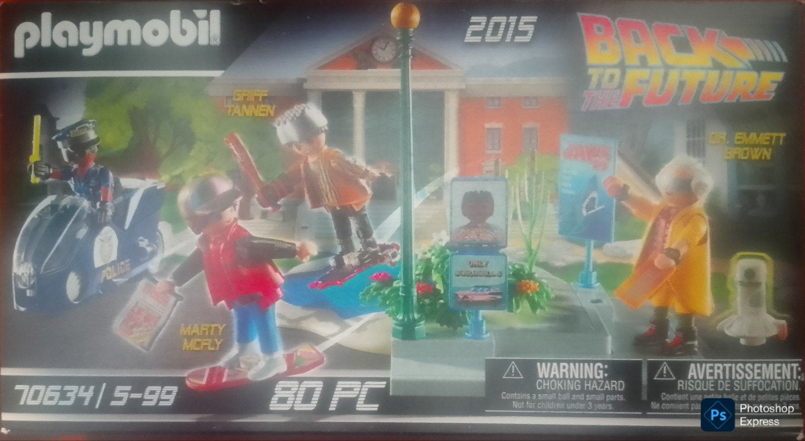 Back To The Future Deel II Hoverboard Achtervolging 70634, Ophalen of Verzenden, Zo goed als nieuw, Complete set