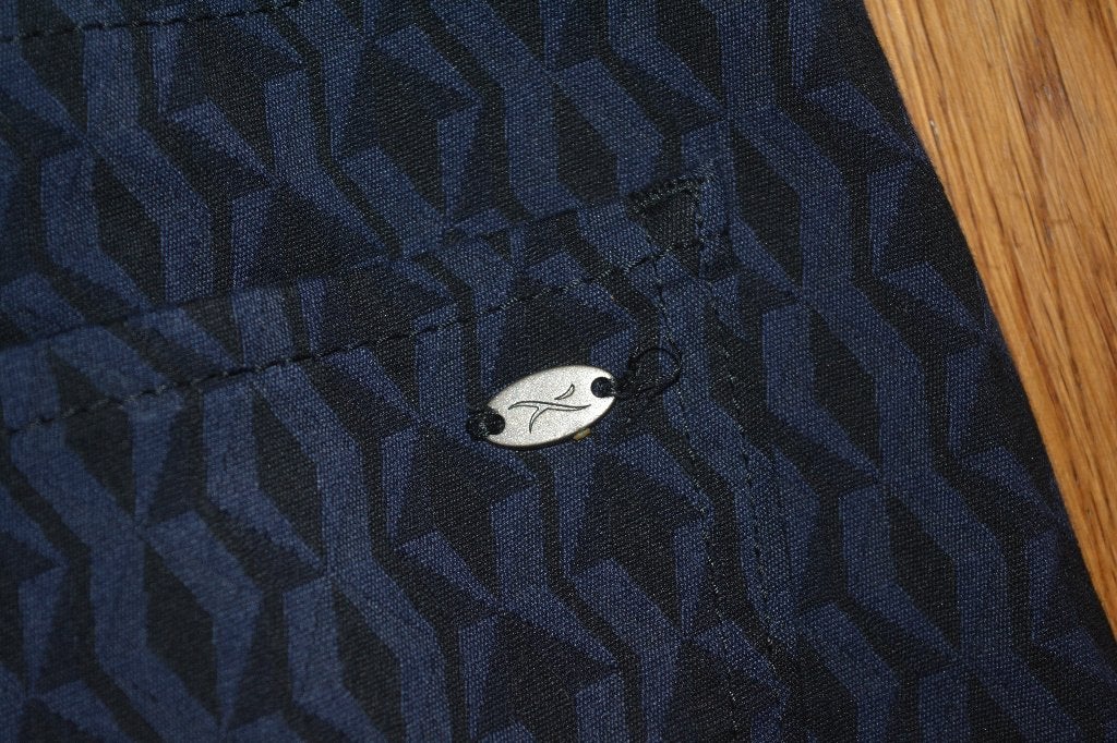 Brax, leuke vlotte broek met patroon, maat 38, Maat 38/40 (M), Blauw, Zo goed als nieuw, Lang