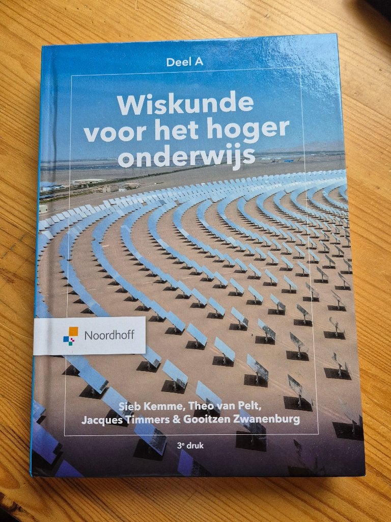 Wiskunde voor het hoger onderwijs. Deel A (Kemme e.a.), Ophalen of Verzenden, Beta, Nieuw, HBO