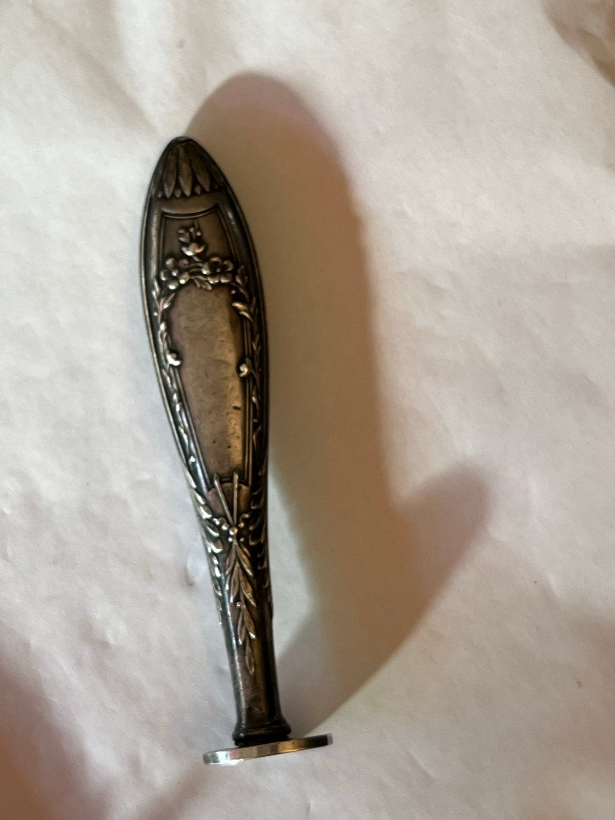 Art Nouveau zilveren lakstempel, gekeurd, 8 cm, Antiek en Kunst, Verzenden, Zilver
