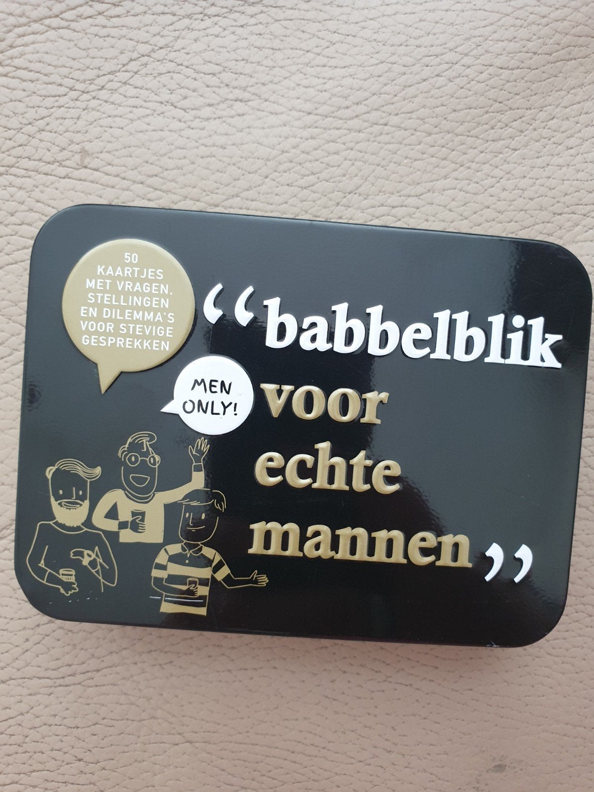 Babbelblik voor echte mannen - 50 kaarten voor gesprekken, Ophalen of Verzenden, Zo goed als nieuw