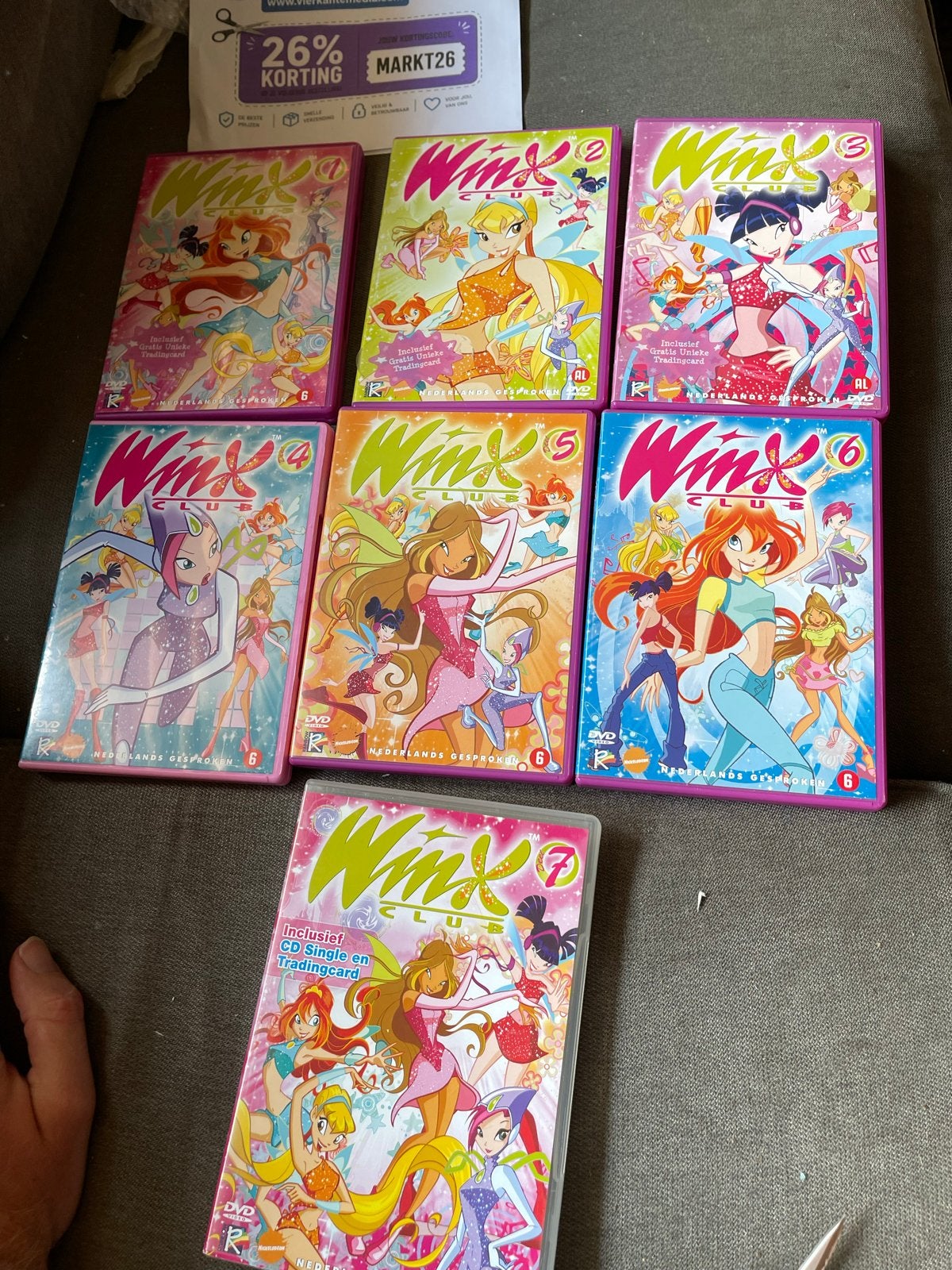 Winx Club DVD Collectie - Seizoenen 1-7, Animatie, Tv-serie, Vanaf 6 jaar, Gebruikt