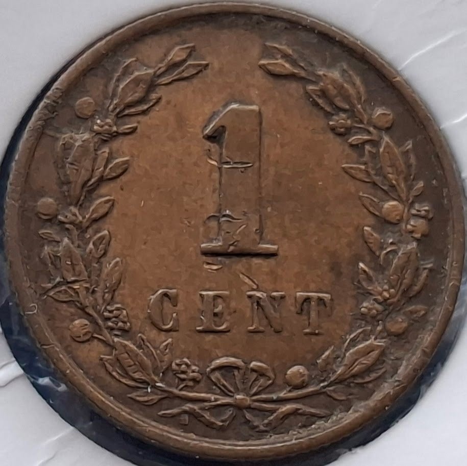 Nederland 1 cent 1898 - Wilhelmina*, Verzenden, Koningin Wilhelmina, Overige waardes, Losse munt
