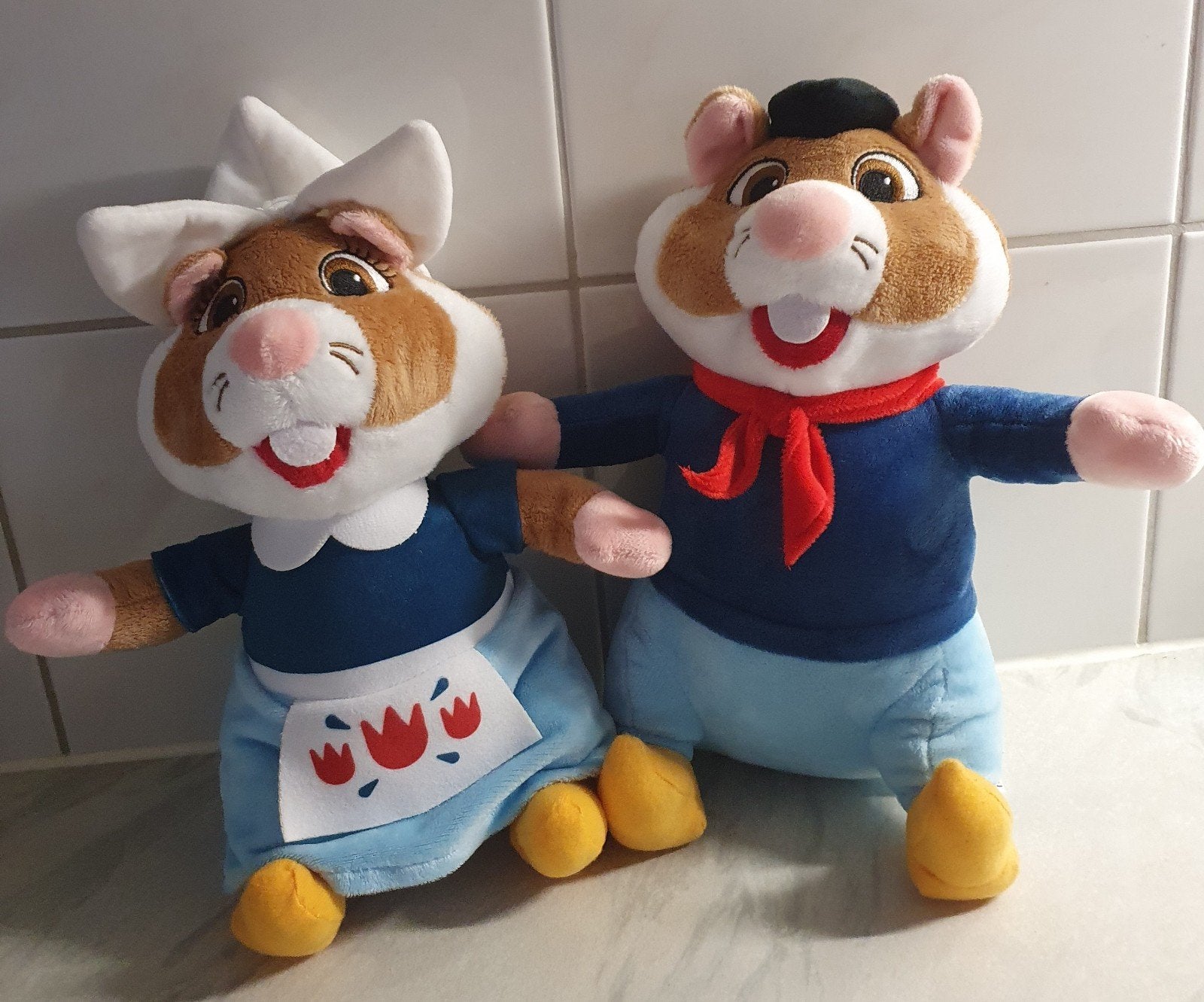 Hamsters, typisch Hollands,  klompen,  rode zakdoek, pet,, Albert Heijn, Ophalen of Verzenden