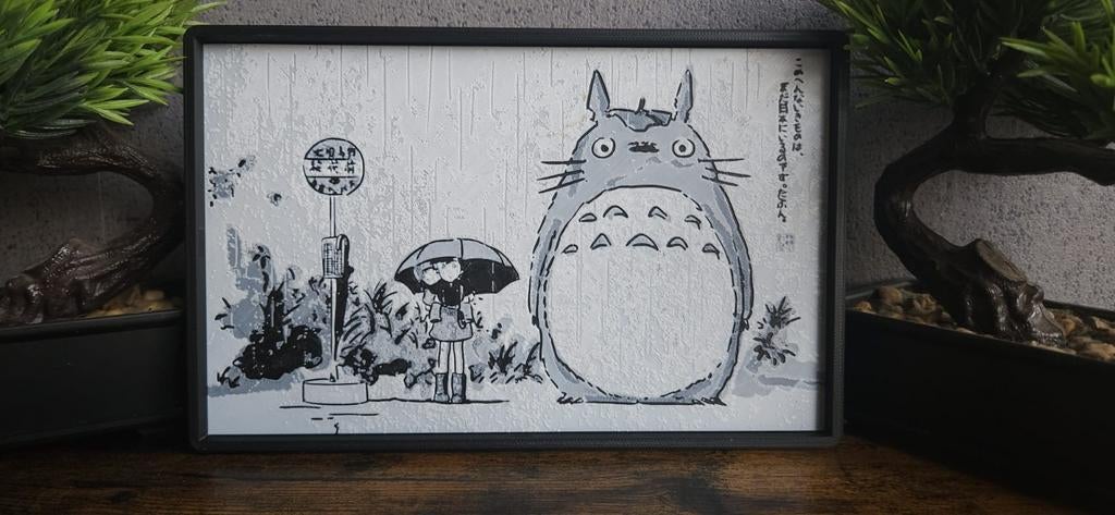 3D geprinte My Neighbor Totoro (1988) Ghibli film scène, Ophalen of Verzenden, Nieuw, Knutselwerk