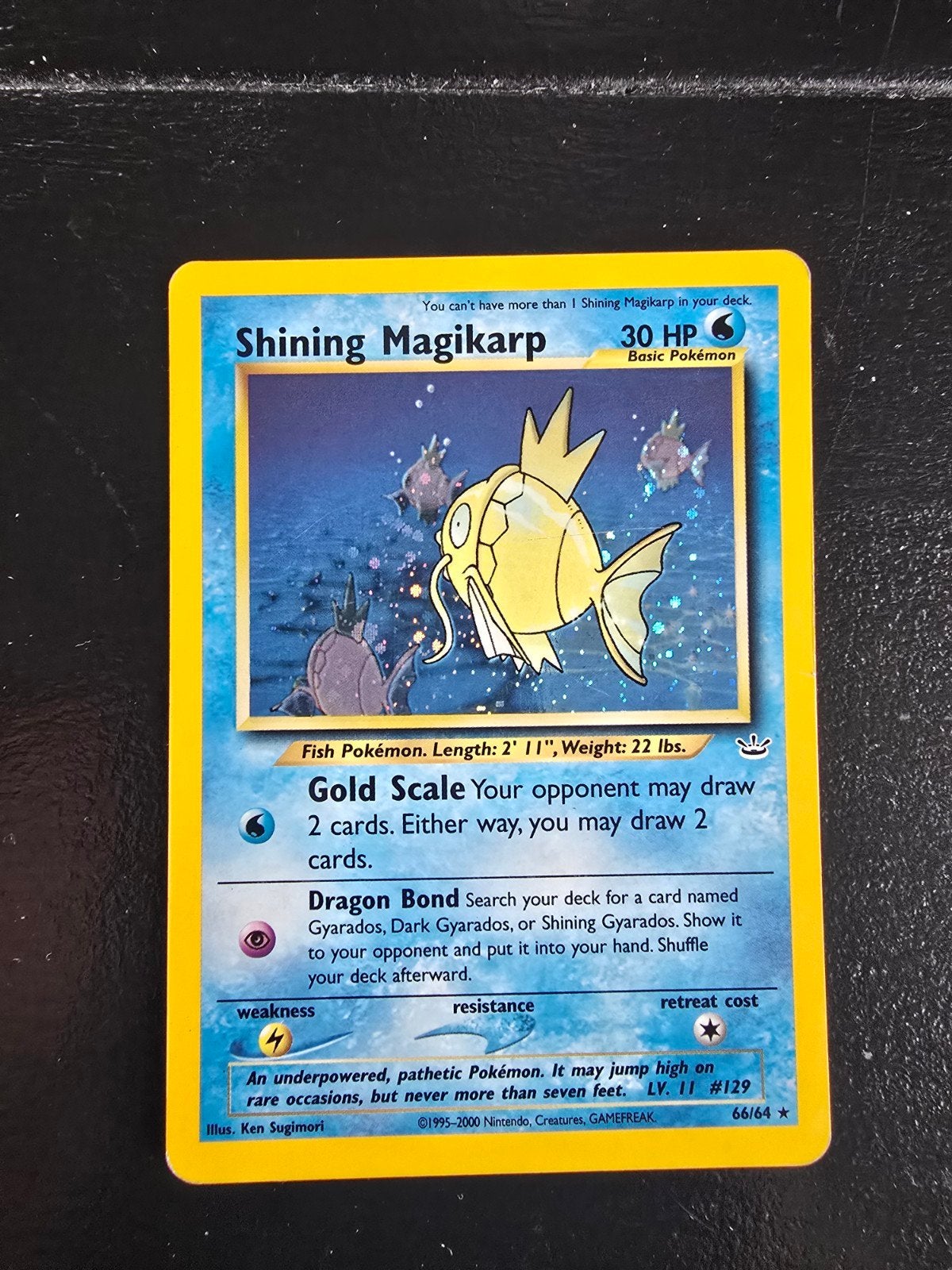 Shining Magikarp! Zeldzame Pokemon kaart, Ophalen of Verzenden, Zo goed als nieuw