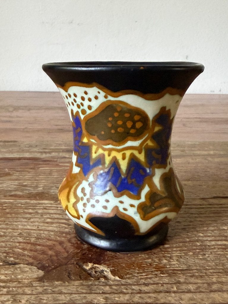 Vaas -  plateelvaasje Arnhemsche Fayencefabriek, Antiek en Kunst, Ophalen of Verzenden