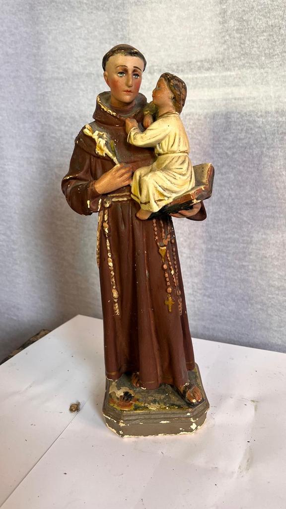Beeld Antonius van Padua met kindje Jezus, Ophalen, Gebruikt, Religie