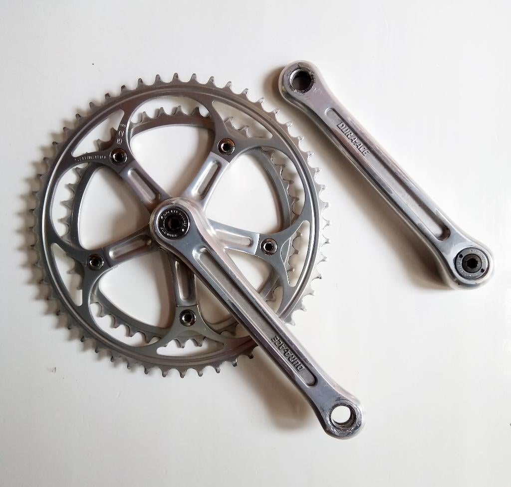 Vintage Shimano crankset shifter derailleur pedaal remgrepen, Ophalen of Verzenden, Gebruikt, Crankstel of Pedalen, Shimano