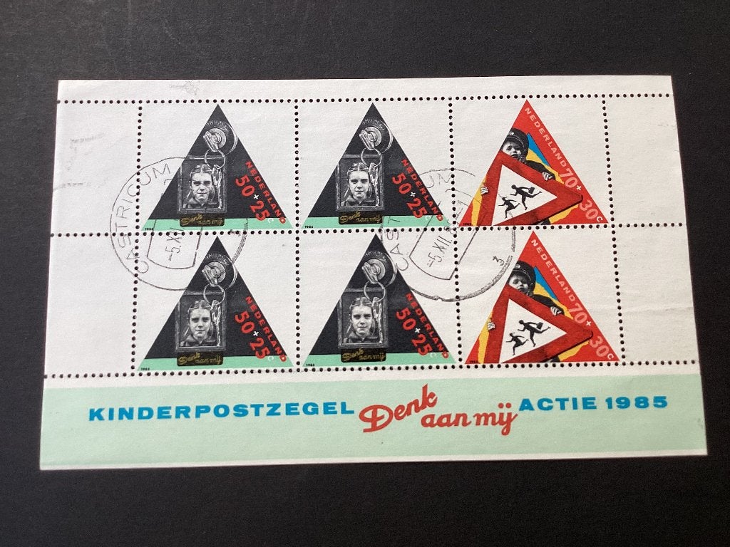1985, kinderzegels 1344/ gestempeld, Postzegels en Munten, Verzenden, Na 1940, Gestempeld