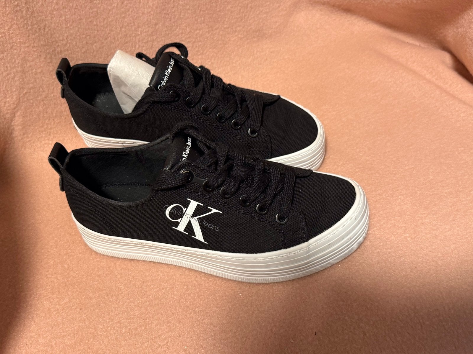 Calvin Klein Jeans sneakers, maat 37 zwart, Zwart, Ophalen of Verzenden, Sneakers of Gympen, Zo goed als nieuw