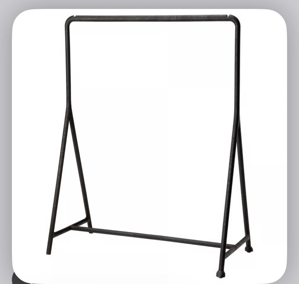 Kledingrek IKEA zwart, 117x59 cm, Ophalen, Zo goed als nieuw, Overige typen
