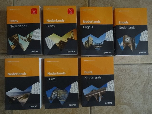 Prisma set woordenboeken Engels/ Duits/ Frans/ Nederlands, Boeken, Ophalen of Verzenden, Zo goed als nieuw, Prisma of Spectrum