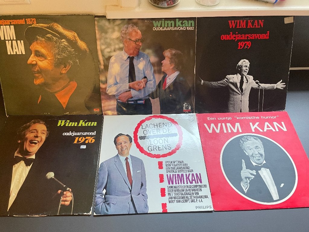 C636 Vinyl LP Diverse LP's Wim Kan Ouderjaarsavond en meer, Ophalen of Verzenden, Gebruikt, Overige formaten, Cabaret of Kleinkunst