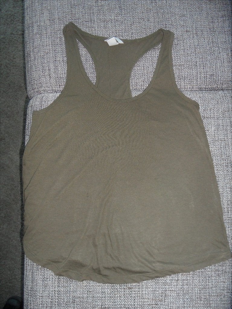 Prima groen/bruine top van H&M Basic, maat M, Maat 38/40 (M), H&M, Ophalen of Verzenden, Zo goed als nieuw