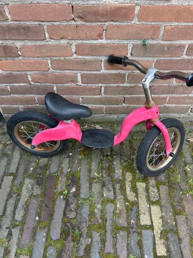 Roze loopfiets in goede staat beetje roest, Ophalen, Gebruikt, 16 tot 20 inch