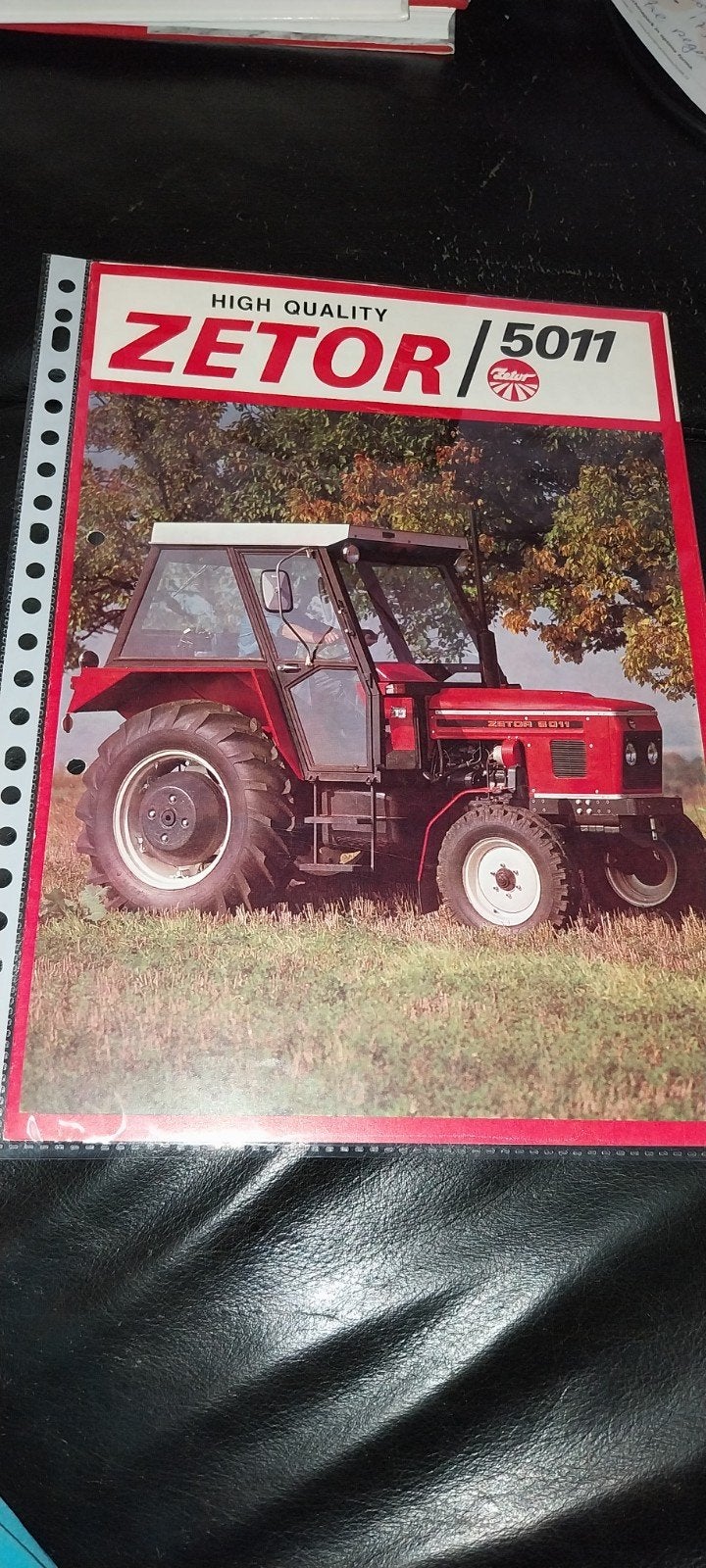 Zetor 5011 trekker folder traktor brochure oldtimer, Ophalen of Verzenden