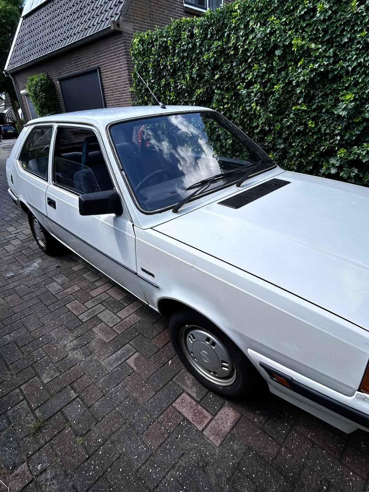 Volvo 340 1.4 GL 1987 Wit belastingsvrij, Auto's, Volvo, 4 cilinders, Wit, 1000 kg, Blauw