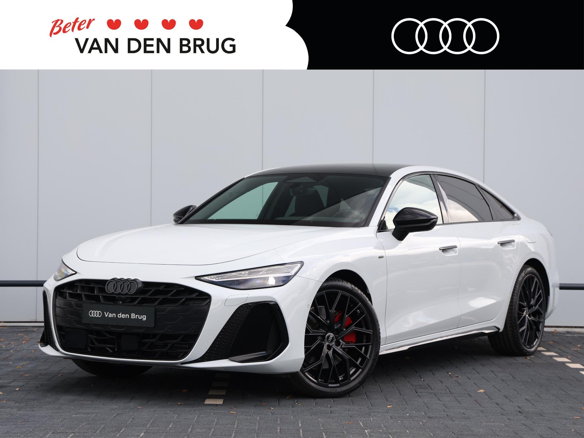 Audi A6 Limousine 2.0 e-hybrid 367 pk quattro S edition Comp, Auto's, Automaat, Stof, Gebruikt, 4 cilinders