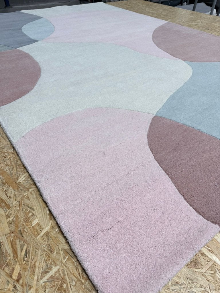 Wollen vloerkleed – abrikoos 200x300 nieuw, Ophalen of Verzenden, 200 cm of meer, Rechthoekig, Nieuw