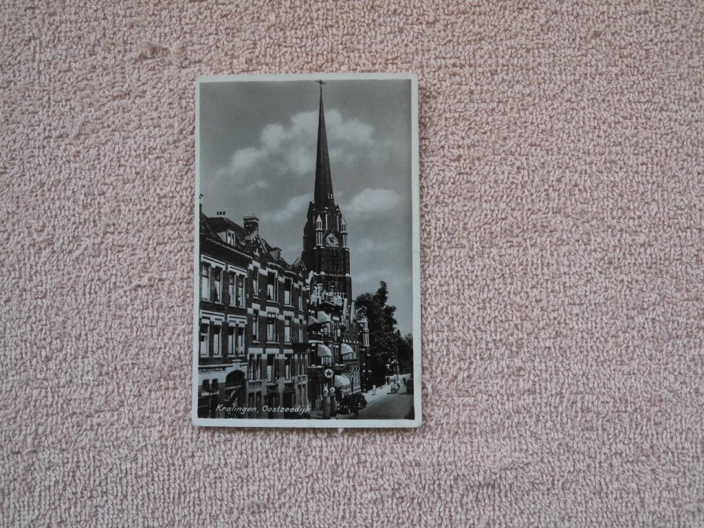 Oude Ansichtkaart Kralingen, Oostzeedijk, Rotterdam, Ophalen of Verzenden, 1940 tot 1960, Gelopen, Zuid-Holland