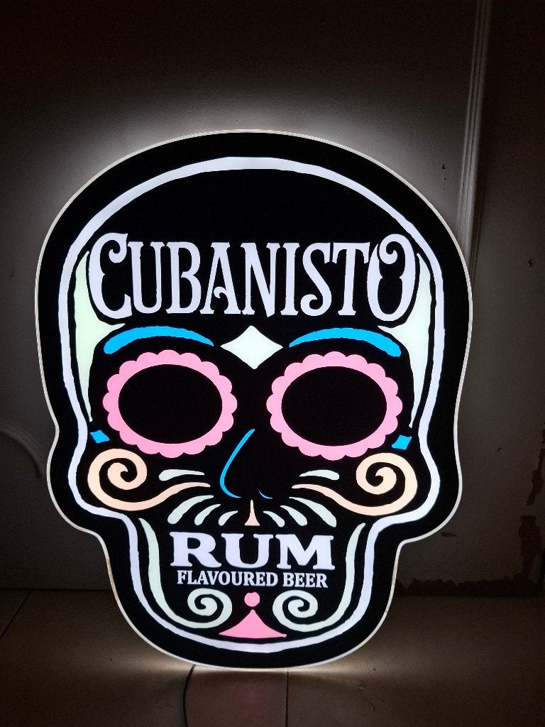 Lichtreclame Cubanisto, Verzamelen, Ophalen of Verzenden, Nieuw, Lichtbak of (neon) lamp