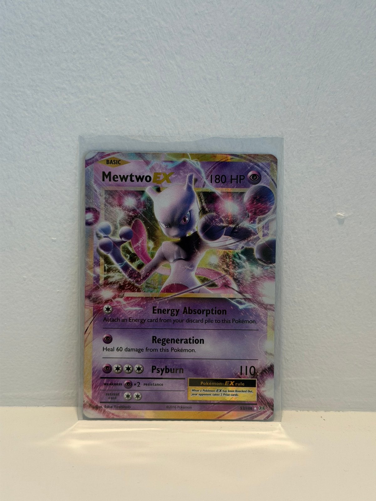 Mewtwo EX Evolutions - 52/108 - Pokemon kaart, Verzenden, Zo goed als nieuw