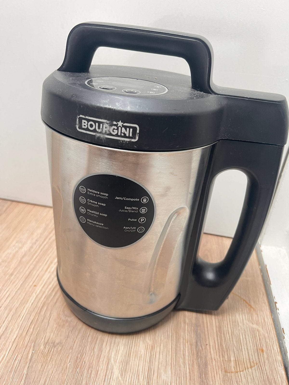 Bourgini Soepmaker - RVS - 1.6L - 1000W, Witgoed en Apparatuur, Ophalen of Verzenden, Gebruikt, Soepmaker