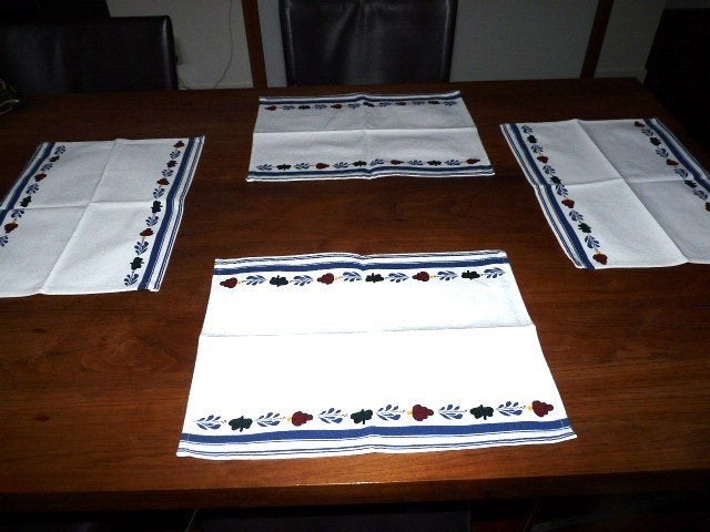 4 x Boerenbont stoffen placemats afm 45x35 cm.Nieuw, Huis en Inrichting, Overige typen, Nieuw, Ophalen of Verzenden, Natuurlijk materiaal