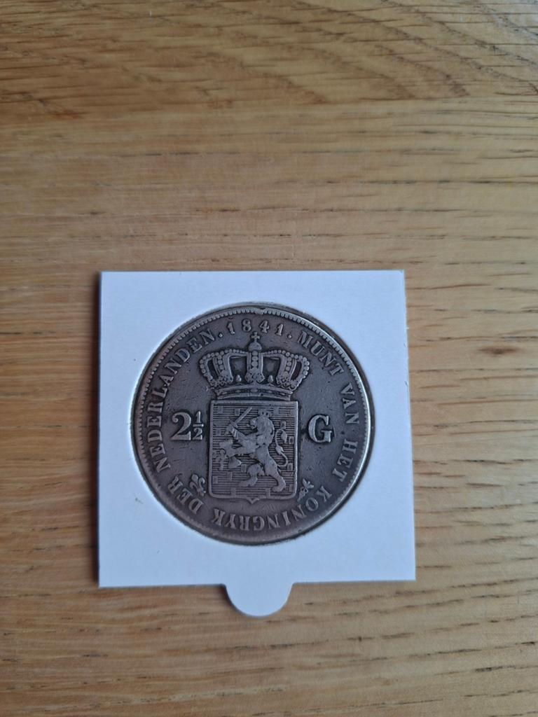 Rijksdaalder 1841 2.5 gulden 1841 willem 2 ii, Postzegels en Munten, Munten | Nederland, Zilver, Ophalen of Verzenden, Losse munt