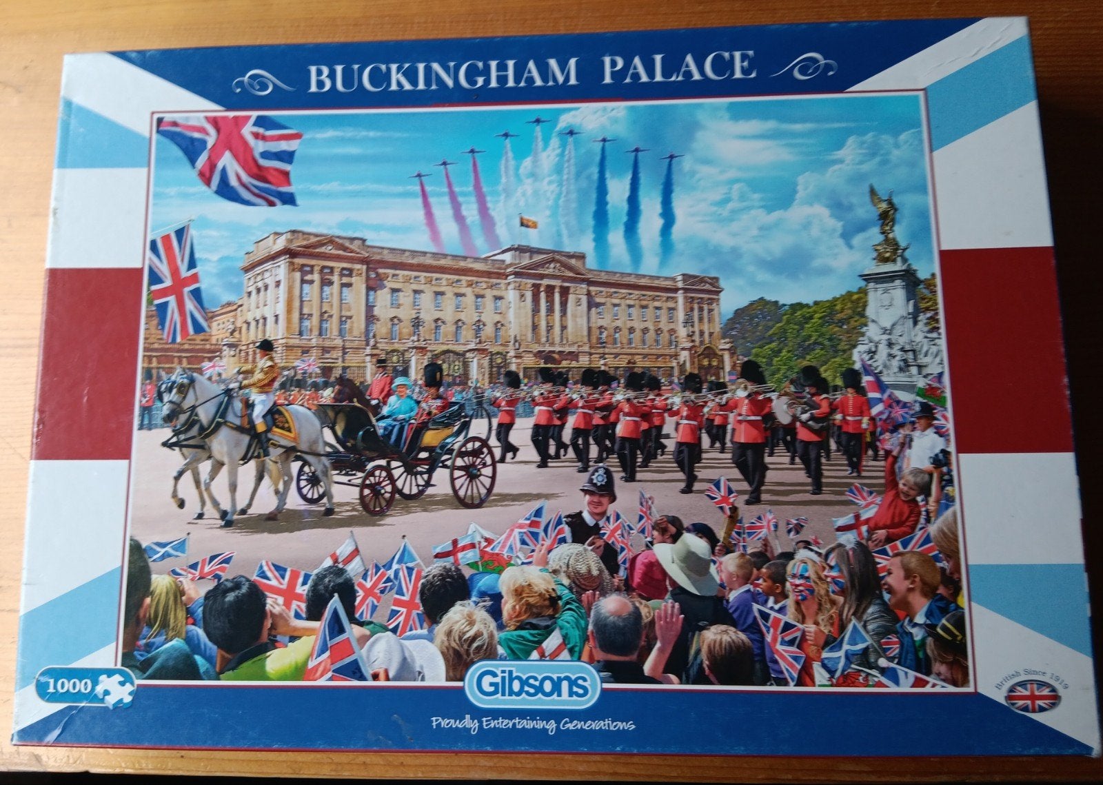 Gibsons puzzel Buckingham Palace 1000 stukjes, Ophalen, 500 t/m 1500 stukjes, Gebruikt, Legpuzzel