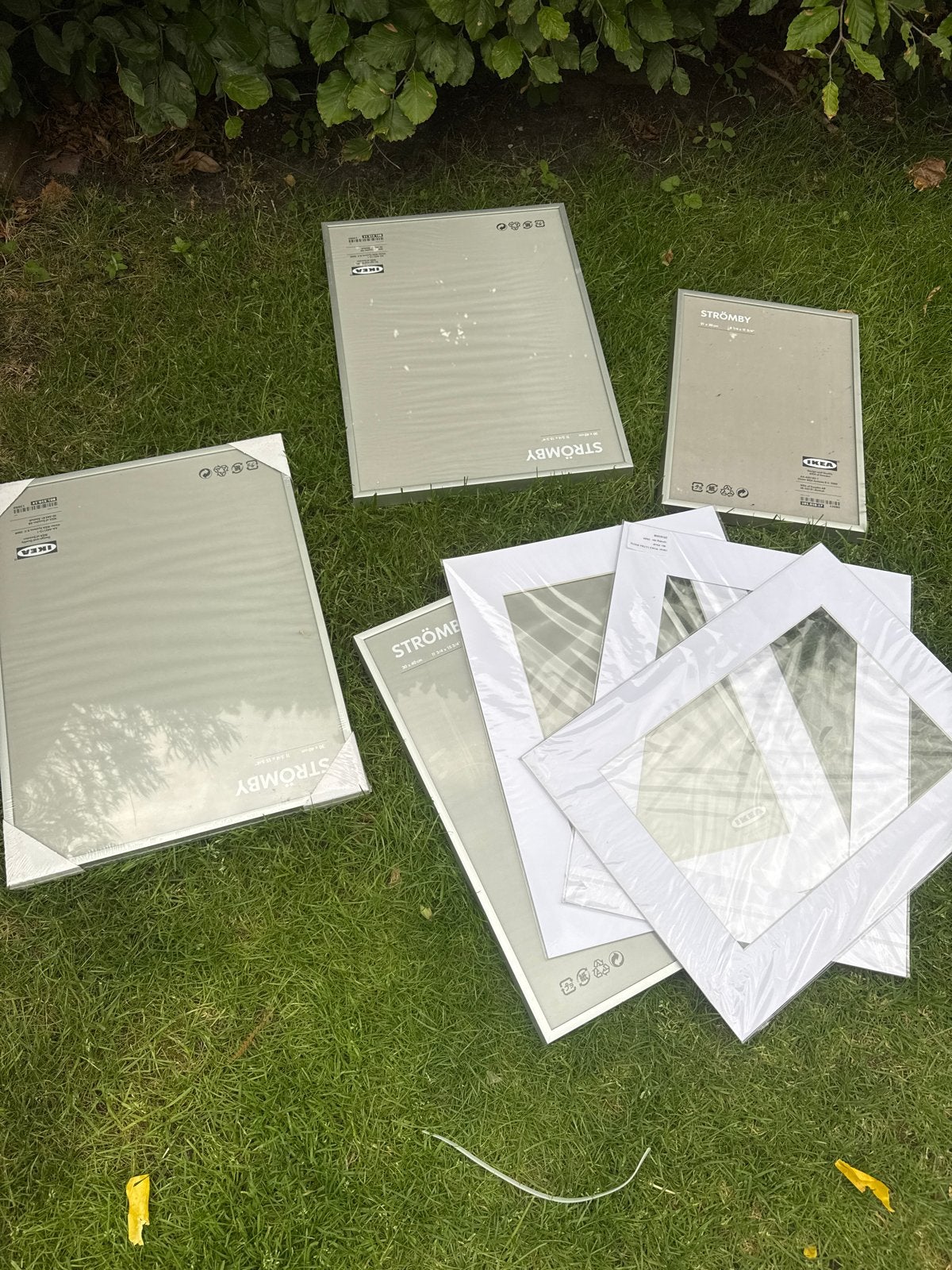 IKEA STRÖMBY Fotolijsten - Diverse maten, zilverkleurig, Ophalen, Nieuw, Fotolijst, Met glas