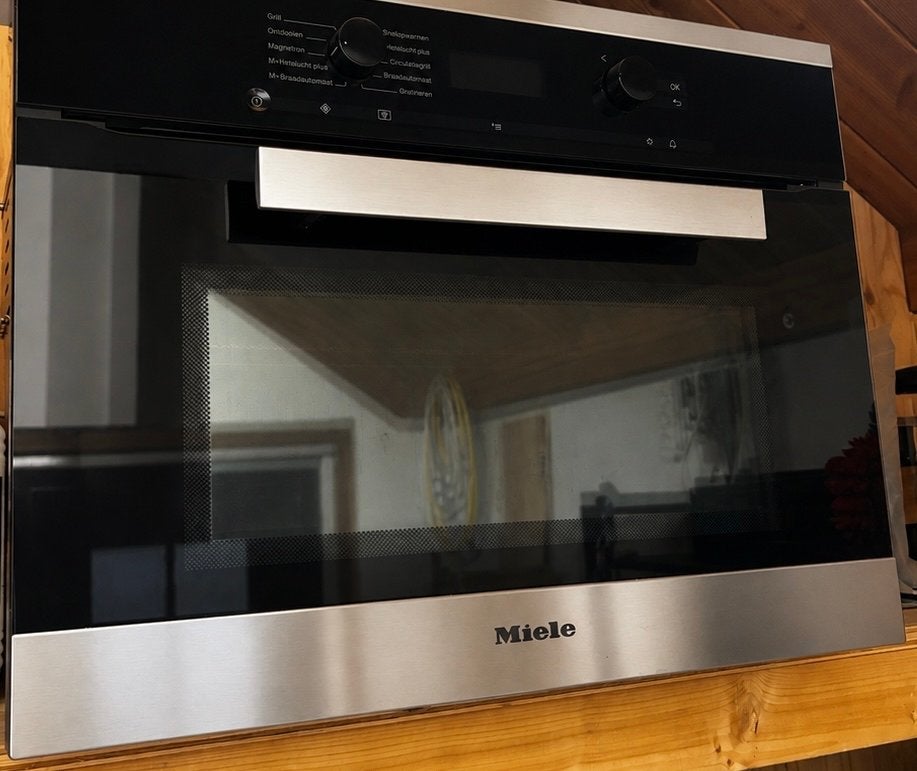 Miele H6200BM Combi oven - Inbouw - Zwart/RVS, Ophalen, Gebruikt, Hete lucht, 60 cm of meer