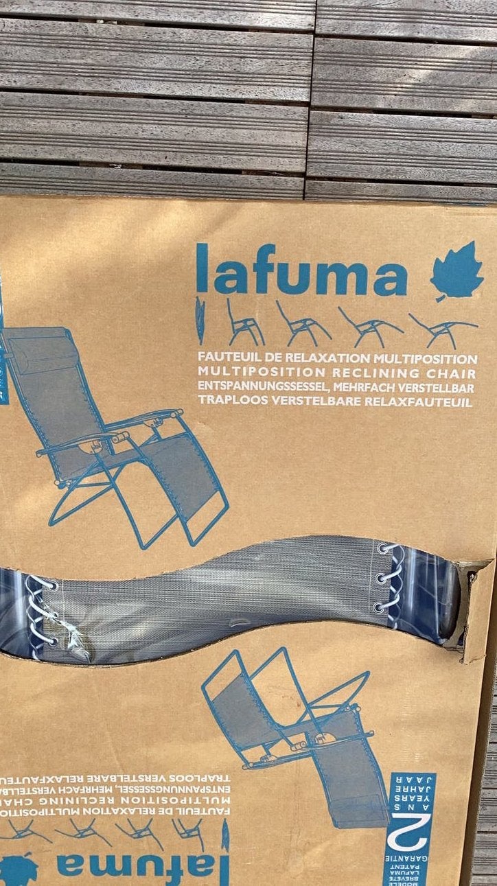 Lafuma relaxfauteuil, zgan, Ophalen, Zo goed als nieuw