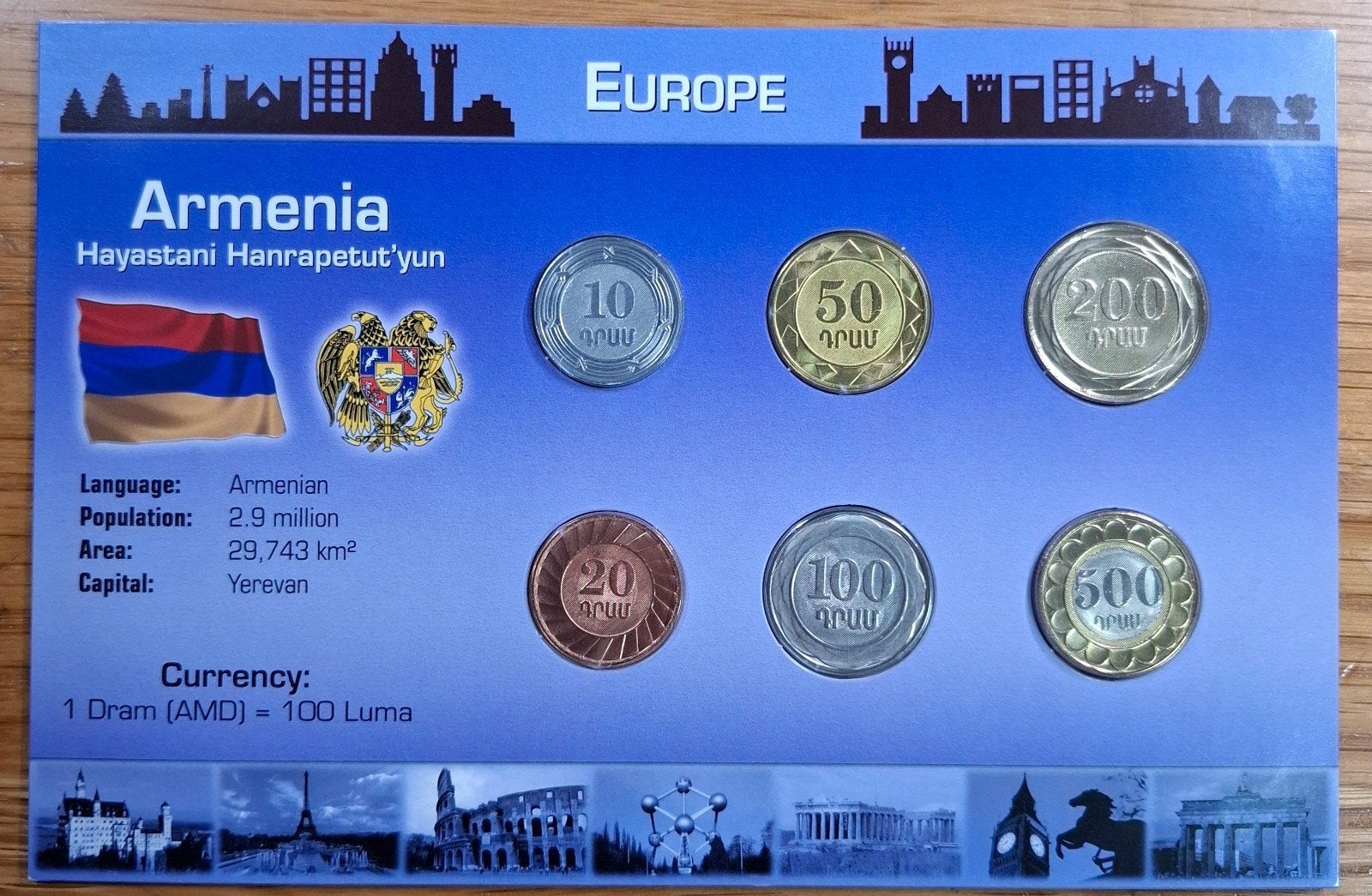 Coins of the World muntset Armenië, Ophalen of Verzenden, Overige landen