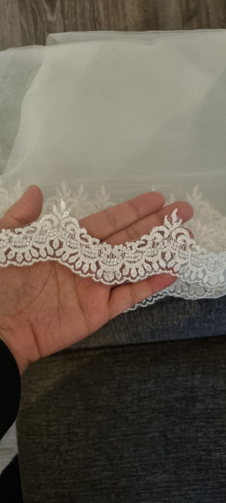 Spaanse sluier Nieuw Lengte 1.5, Kleding | Dames, Trouwkleding en Trouwaccessoires, Overige kleuren, Nieuw, Ophalen of Verzenden