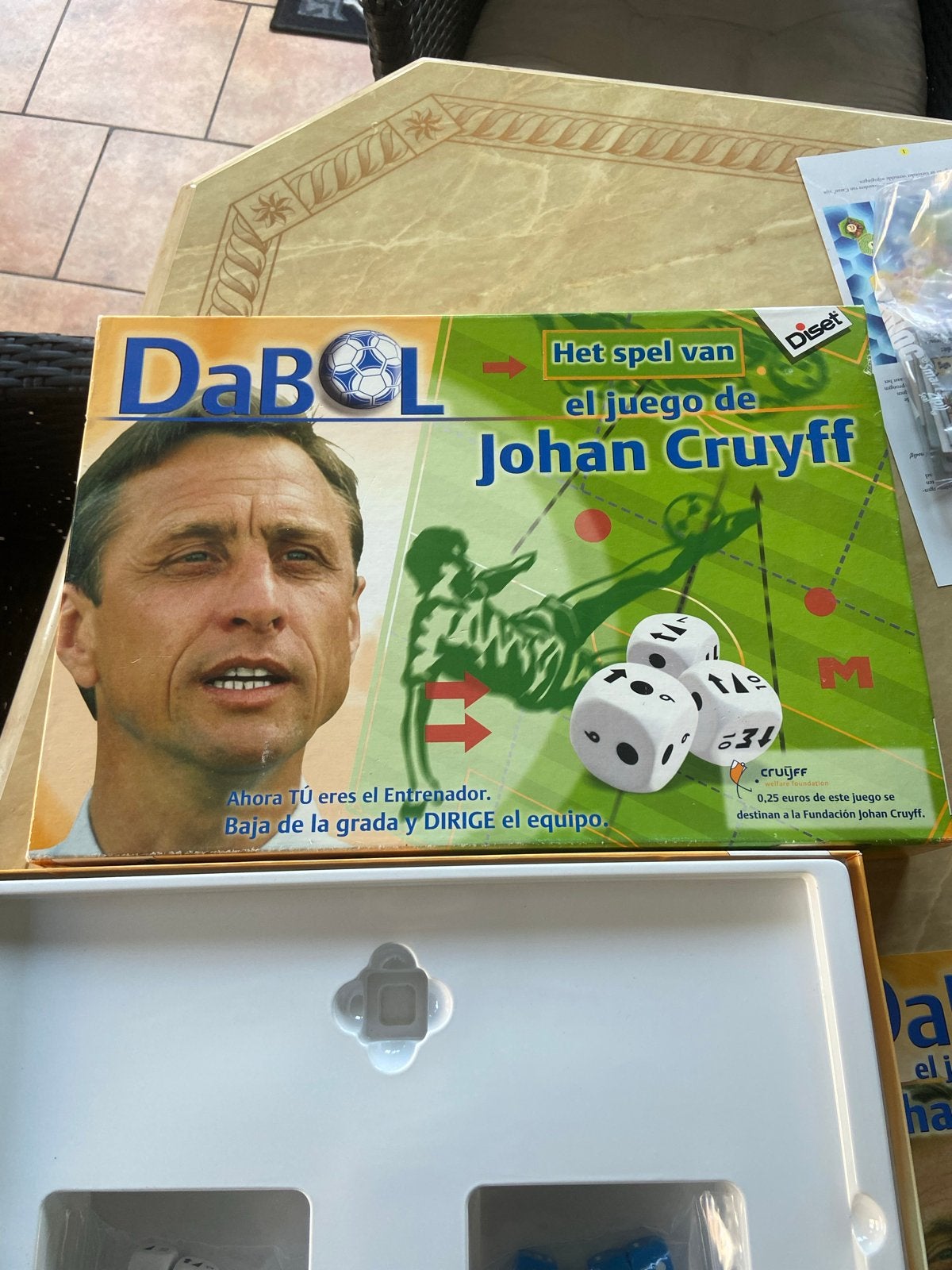DaBol: Het spel van Johan Cruyff - Voetbal bordspel, Hobby en Vrije tijd, Een of twee spelers, Ophalen of Verzenden, Gebruikt