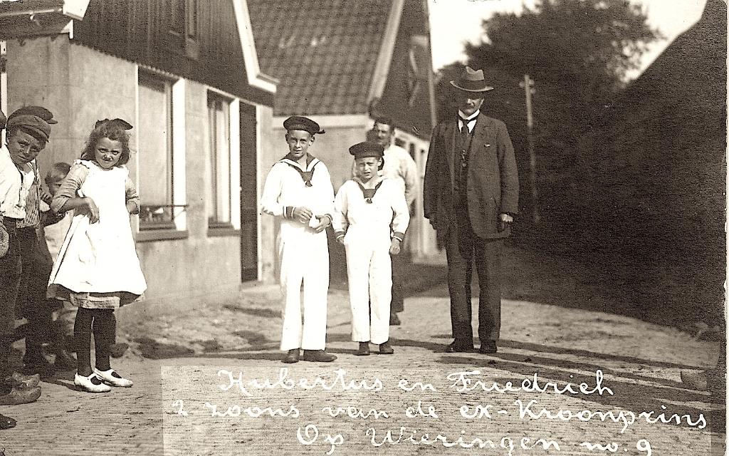 JONKER-FOTOKAART WIERINGEN EX-KROONPRINS, Verzamelen, Ansichtkaarten | Nederland, Verzenden, Voor 1920, Ongelopen, Noord-Holland